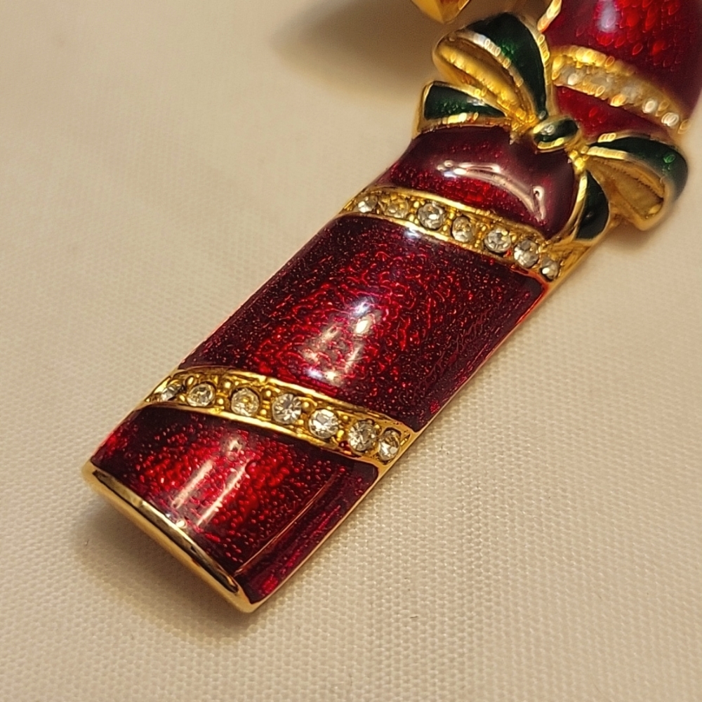 Vintage Candy Cane Brooch - Picture 4 of 7